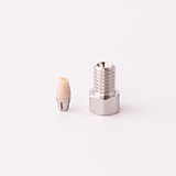 UHPLC Fitting, SS, Hex Head Short with Titanium/PEEK Ferrule, 10-32 thread, 1/16" OD Tubing (max. 14